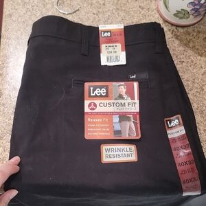Lee Black Relaxed Fit Trousers NWT 40x32